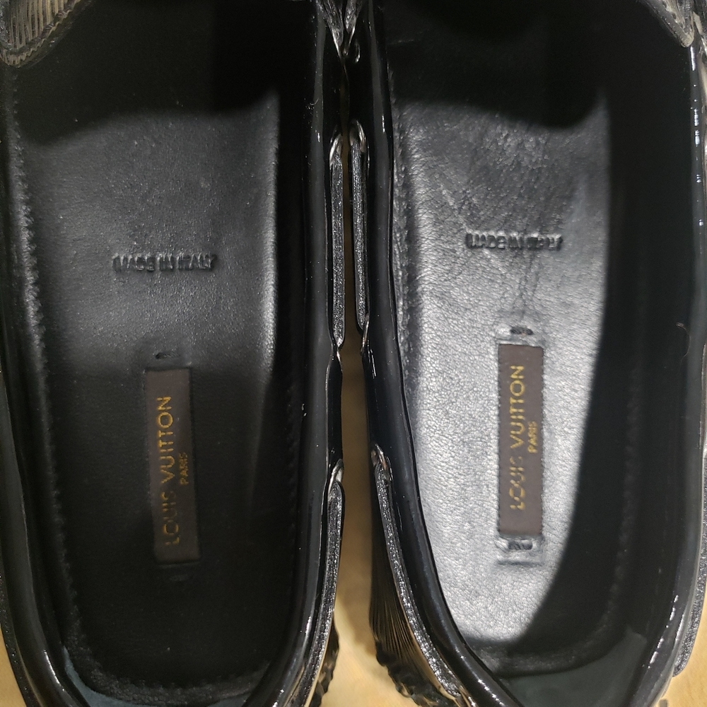 Louis Vuitton  Black Womens Epi-leather drivers size 37.5 - Picture 8 of 11